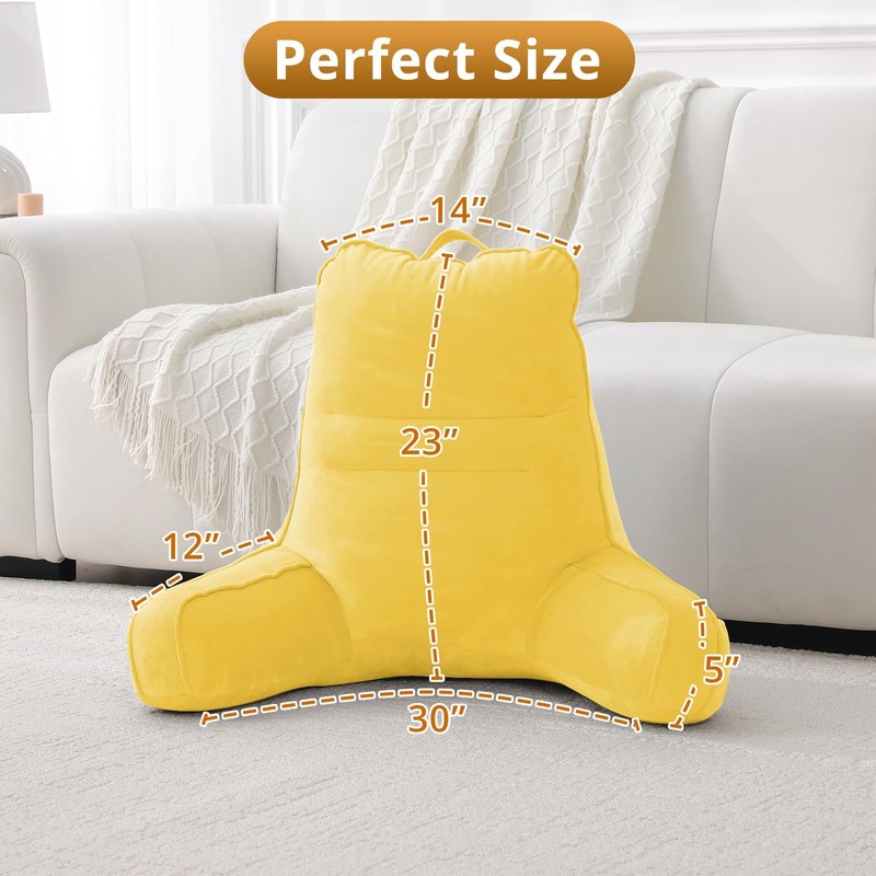 Sasttie Reading Pillow for Bed - 23 Inch, Back Pillow