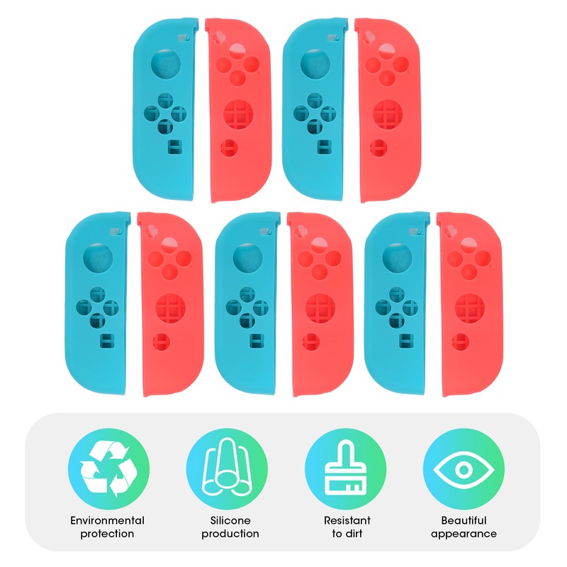5 Sets Silicone Gamepad Cover Strong Protection Game Machine Accessory