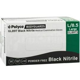 Bodyguard Men's Gl8973 Gloves, Black, L Pack of 100 UK