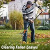 AgroPro Leaf Rake for Lawns, Adjustable Garden Rake for Leaves