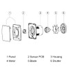 STERR Bathroom Fan 100 mm with Moisture Sensor Silver Silent