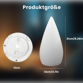 WRQIOO Sauna Lamp, Sauna Lamp Dimmable, Sauna Lamp Wireless with 16 RGB Colours and 4 Modes, Sauna Lamp LED Colour Changing for Sauna Room, Restaurant, Bedroom with Remote Control and Type-C Charging Cable