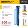 Mywish 100Pcs Concrete Screws, 1/4 x 1-3/4" Slotted Hex Washer