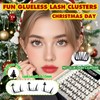 BERSHNOR Glueless Lash Clusters with Tree-Shaped Self Adhesive Eyelashes Press