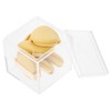 6pcs Loose Powder Makeup Foundation Sponge Velour Puff Blending Tools for Wet Dry Application Finger Shape for Natural Finish and Easy Cleaning