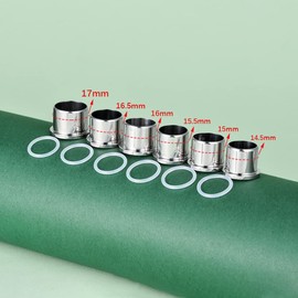 TBOSEN Precise Dimensions Set Stainless Steel O-Ring Ear Plugs Tunnels Gauges Stretcher Piercings Kit