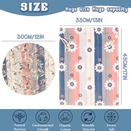 Beeswax Bread Bags for Homemade Bread Sourdough with Beeswax Bowl Cover - Reusable Bread Bag - Cotton Beeswax Bags for Bread - Sourdough Storage Bag,with Bread Proofing Cover