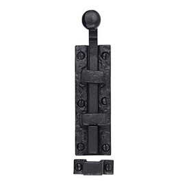 Door Sliding Bolt & Latches, 12 x 2 Inches with 3 Gate Latch, Barrel Bolt Iron Black Powder Coat Finish, Security Slide Lock For Doors Gates Cabinet