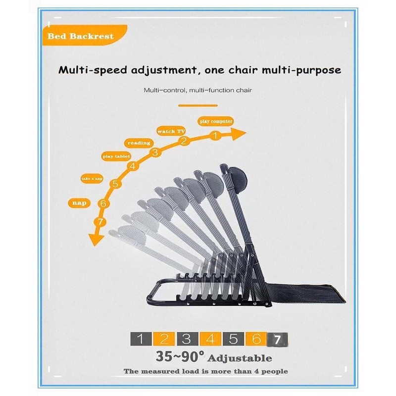 Jarler Adjustable Bed Backrest Large Size Bed Chair - Lifting