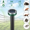 Solar Powered Ultrasonic Mole Repellent,Waterproof Outdoor Vibration Mouse Control for