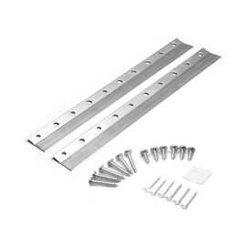 French Cleat Hanger Heavy Duty 10 Inch - 30 Pack - Picture, Mirror, Whiteboard, Pallet or Panel Wall Mount Bracket - Z Bar Hanger Supports 50 lbs - Bulk Contractors Pack