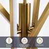 AIRYPHANT Gold Modern LED Chandelier, Dimmable 4 Lights Ceiling Pendant