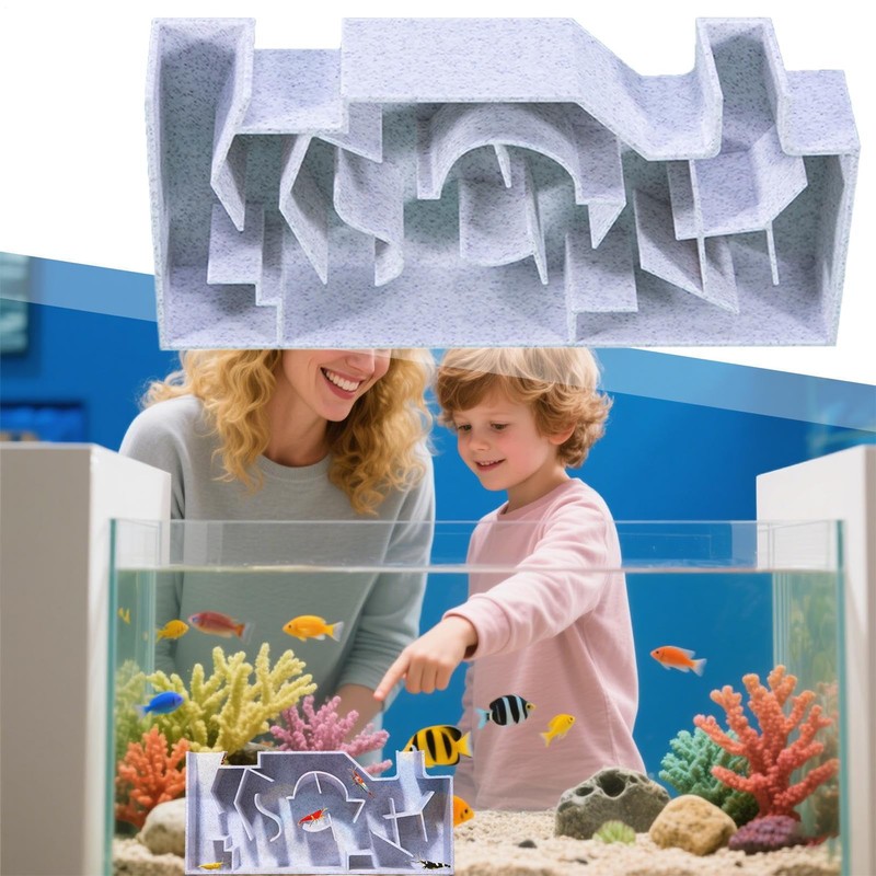Fish Tank Tunnel, Fish Hiding Tunnel, Fish Tank Accessories, Maze