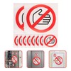 FOMIYES 10 Pieces No-Touch Sign Stickers Dont Touch Warning Sign