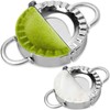 Stainless Steel Dumpling Ravioli Maker Press,AUAM 2 Pack Pierogi Mold