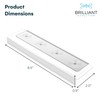 Brilliant Evolution 0.6" Ultra-Thin Wireless Under Cabinet Lights Battery-Operated LED