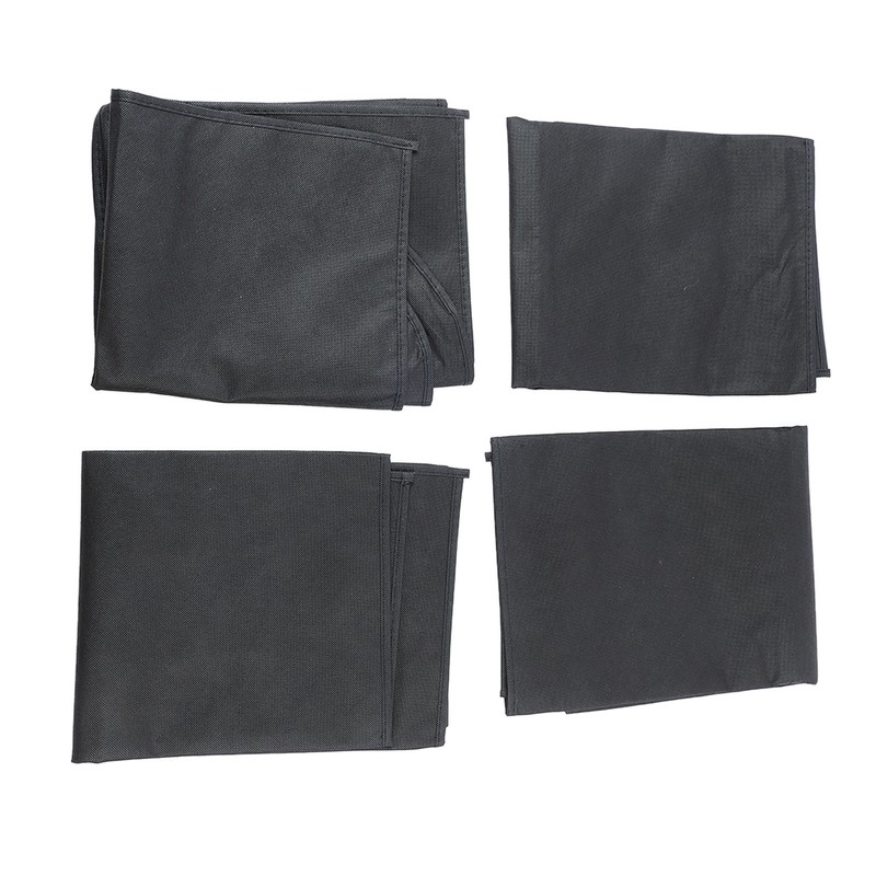 4pcs Garment Bags Waterproof Dustproof Thickened Suit Bag with Transparent