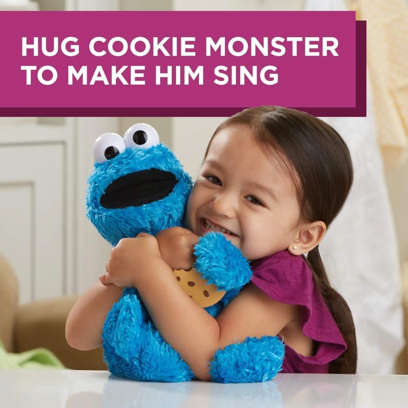 Sesame Street Feed Me Cookie Monster Plush: Interactive 13 Inch