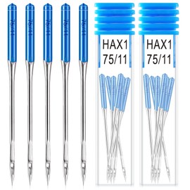 30pcs 75/11 Prevent Skipped Stiches Sewing Machine Needles Regular Point Machine Needles, Universal Sewing Machine Needles for Knit Fabric, Compatible with Home Sewing Machine