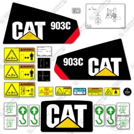 Aftermarket Fits Caterpillar 903C Decal Kit Wheel Loader Replacement Stickers - 7 YEAR VINYL