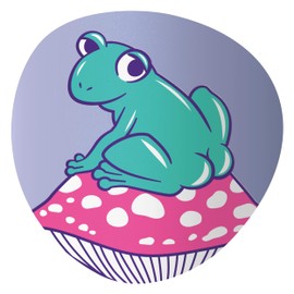 Ottle Bottle 34 oz Wide Mouth Insulated Tumblers Stainless Steel Water Bottles - BPA-Free Leakproof Flask - Large Reusable Travel Cute Water Bottle - Gifts for Women Men Mom Her Him (Cheeky Frog)