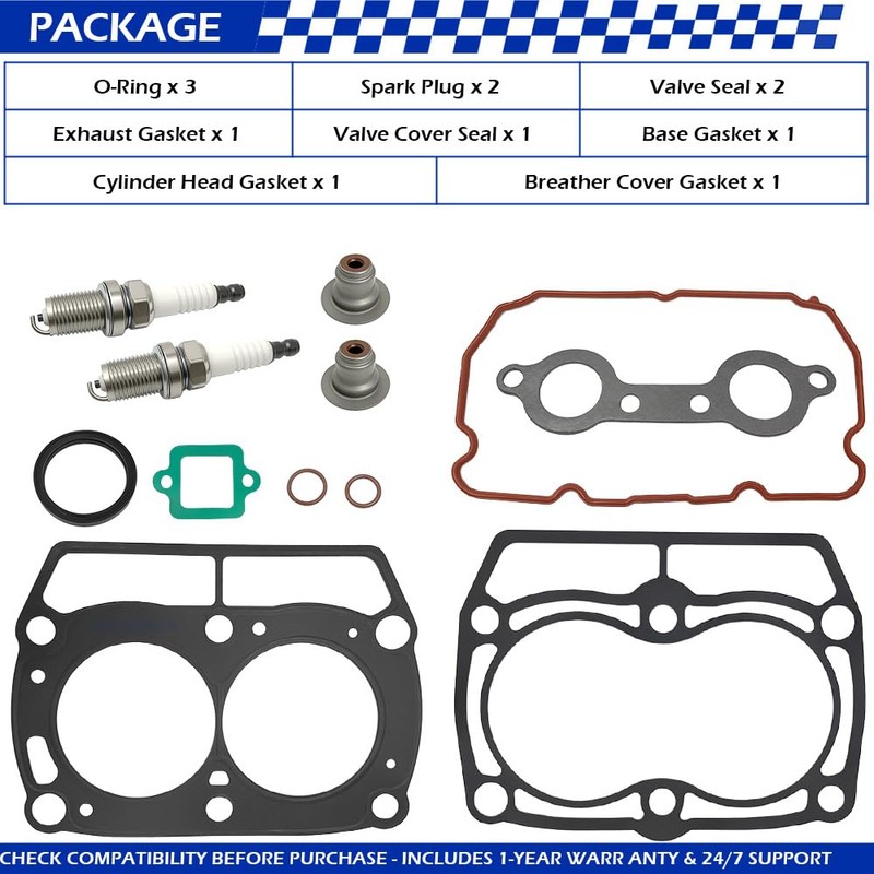 GOLKNHA Top End Cylinder Gasket Kit for Polaris Ranger 800