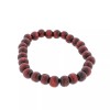 Unbranded Round Wood Bead Bracelet - 56mm - Burgundy -