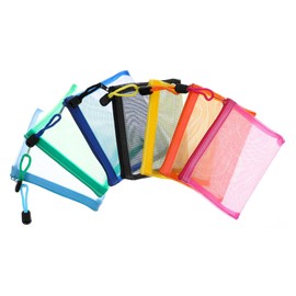 Small Zip Pouch, Mesh Zipper Bag Purse Organizer Pouches Makeup/Cosmetic Bag Travel Toiletry Bags Coin Pouch Daily Accessories（7PCS）