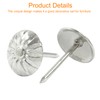 Auvotuis 100PCS Silver Upholstery Decorative Tacks, Antique Furniture DIY Nails