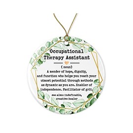 HTDesigns Occupational Therapy Assistant Definition Ornament - Gift for Men and Women - Gift Christmas Printed on Both Sides