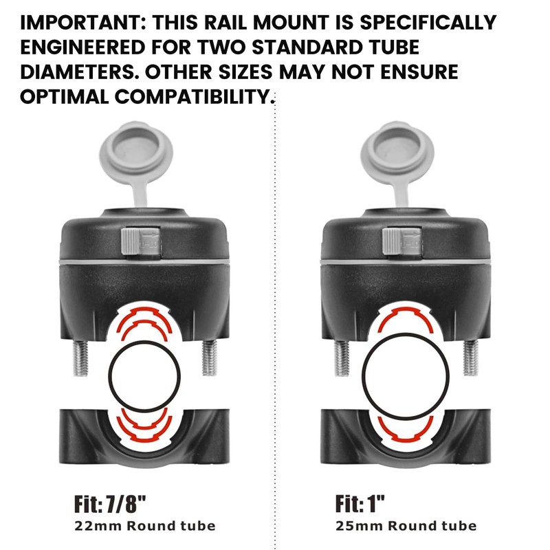 HITORHIKE Fishing Rod Holder Universal Fit Kit Allows for 360-degree