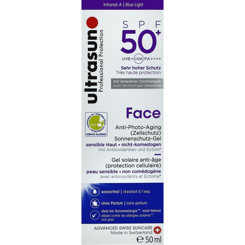 ultrasun Face Anti-Ageing Sun Protection SPF50+, 50 ml