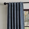 MARTHA STEWART Naples Chenille Solid Back Tab Window Curtain Panel