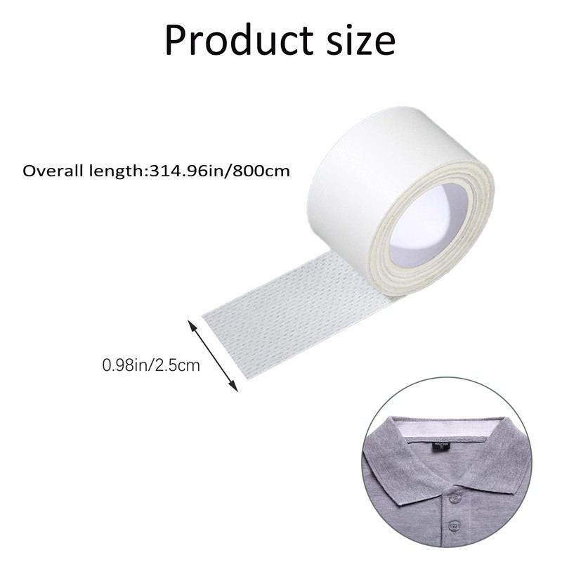 6 Rolls Disposable Collar Protector Hat Shirt Collar Sweat Protectors