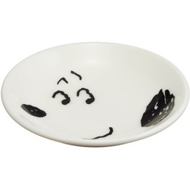 Peanuts 612107 Snoopy Simple Face Mini Plate Plate Diameter 4.1 inches (10.5 cm) White