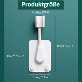 Shower Head Holders, 360° Adjustable, Shower Head Holder, Bathroom Accessories, No Drilling, Rotatable, Universal, Shower Holder, Wall Mount, White