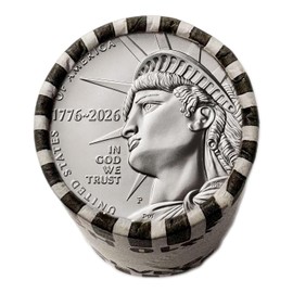 Enduring Liberty Half Dollar 1776-2026 America 250th Anniversary 1-Year Issue Uncirculated Roll Philadelphia Mint (P Mint)