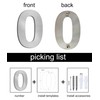 nanlyiau House Numbers door numbers stainless steel number Made of