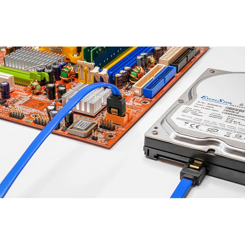 BIGtec SATA Cable 0,15m blau gerade/gerade