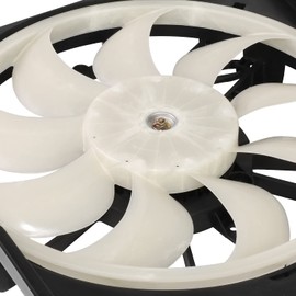 Auto Dynasty MI3115153 Factory Style Dual Radiator Cooling Fan Assembly Compatible with Mitsubishi Outlander 2014-2016, 12V, Black