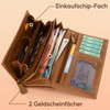 ekavale Women's Large Long Wallet with Press Stud and RFID