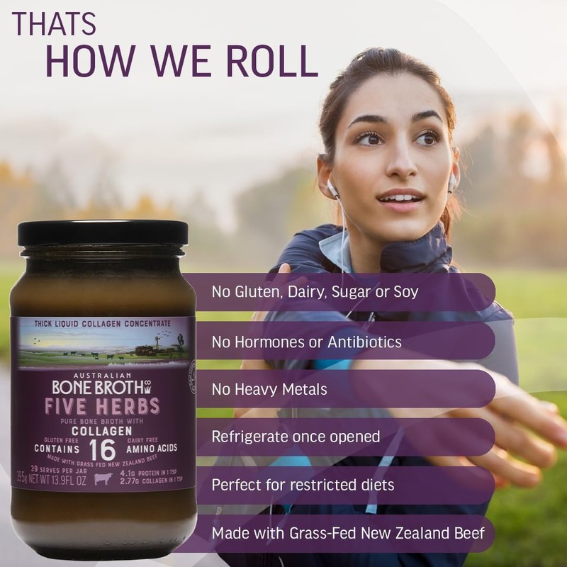ABBCo Five Herb Beef Bone Broth Concentrate with Italian Herbs