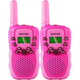 Walkie Talkies for Kids, Pink Walkie Talkies Long Range 3Kms, Kid Walkie Talkie Gifts Toys for Girls 4-6 3-5 4 5 6 7 8 9 10 Year Old