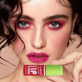 Yasovigi Juego de 6 colores de aceite labial con tinte, set de aceite labial acuoso con tinte, pintalabios líquido con brillo hidratante, tinte multiu