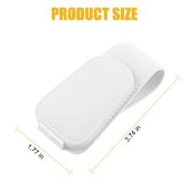 AICEL Sunglasses Holders for Car Sun Visor, Leather Eyeglasses Hanger Mounter, Magnetic Glasses Holder and Ticket Card Clip, Auto Interior Accessories Universal for SUV Pickup Truck