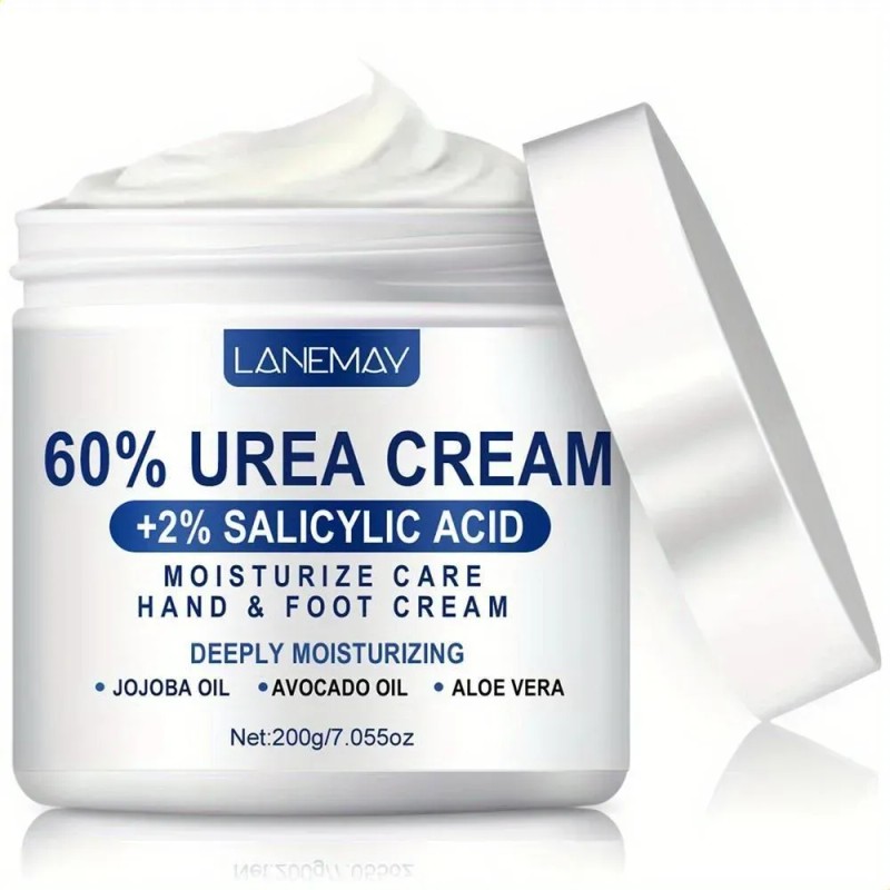 Crema Para Manos Y Pies Con 60% De Urea, Hidratación