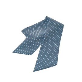 French Style Hair Bow Scarf Autumn Chiffon Hair Scrunchie with Bow Hair Accessories, blue, Unit size