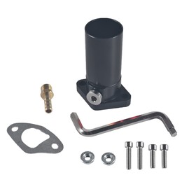 VCUJSUC CNC Intake Pipe Inlet Manifold For VM24 PWK24 Carburetor For Predator 212cc 196cc 6.5hp GX160 GX200 CT200U BT200X KT196 MB165 MB200 Engine Mini Bike Go Kart Black