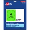 Avery Printable Hexagon Labels with Sure Feed Technology, 2-1/2" x