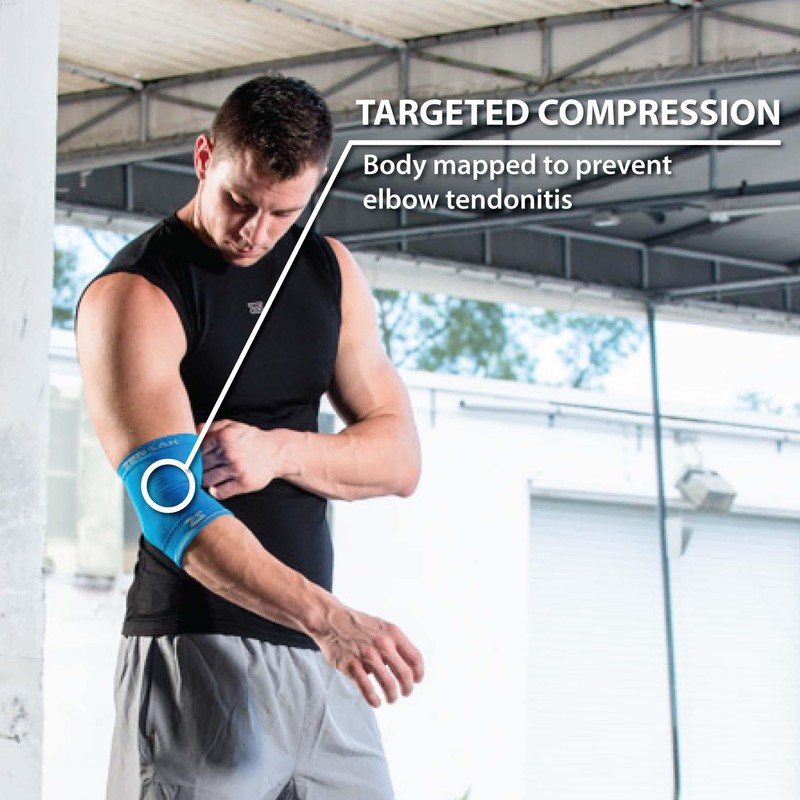 Zensah Compression Tennis Elbow Sleeve for Elbow Tendonitis, Tennis Elbow,